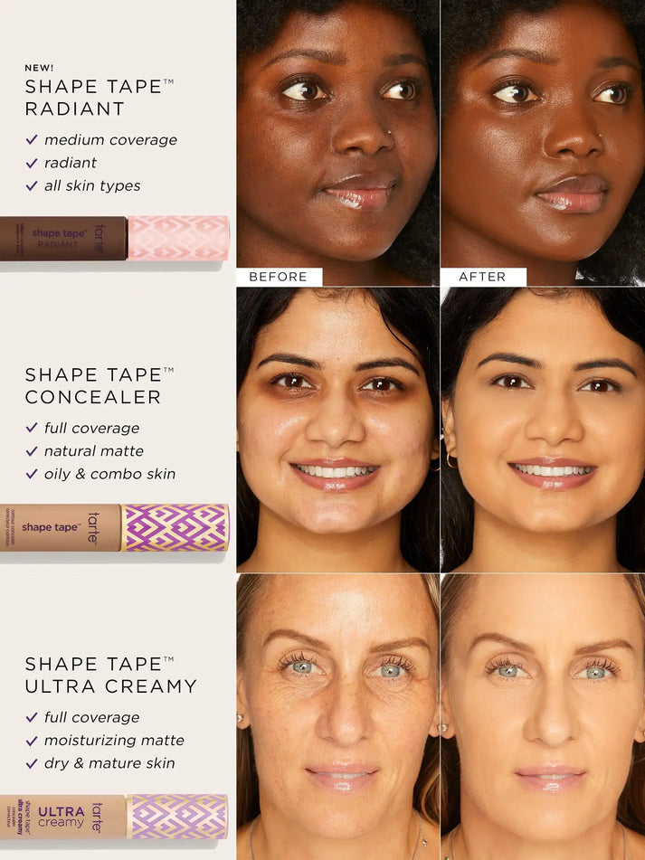 Tarte Shape Tape Concealer + Pixi Highlighter Combo (Worth ₹5,699 @ ₹1,699)