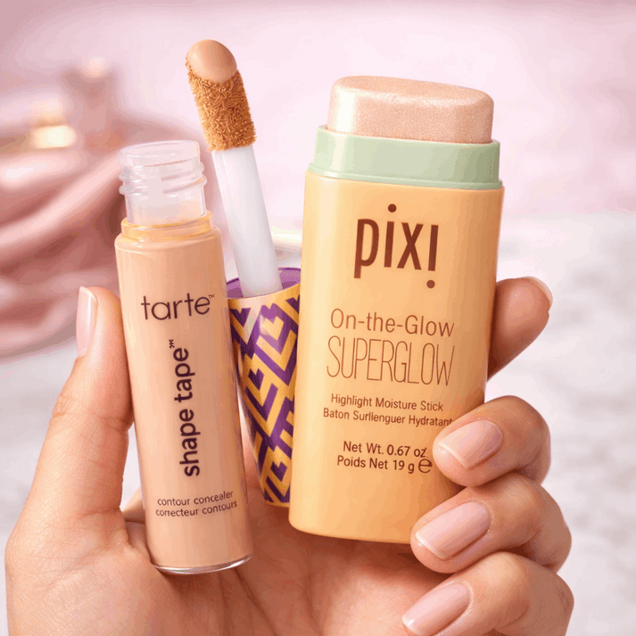 Tarte Shape Tape Concealer + Pixi Highlighter Combo (Worth ₹5,699 @ ₹1,699)