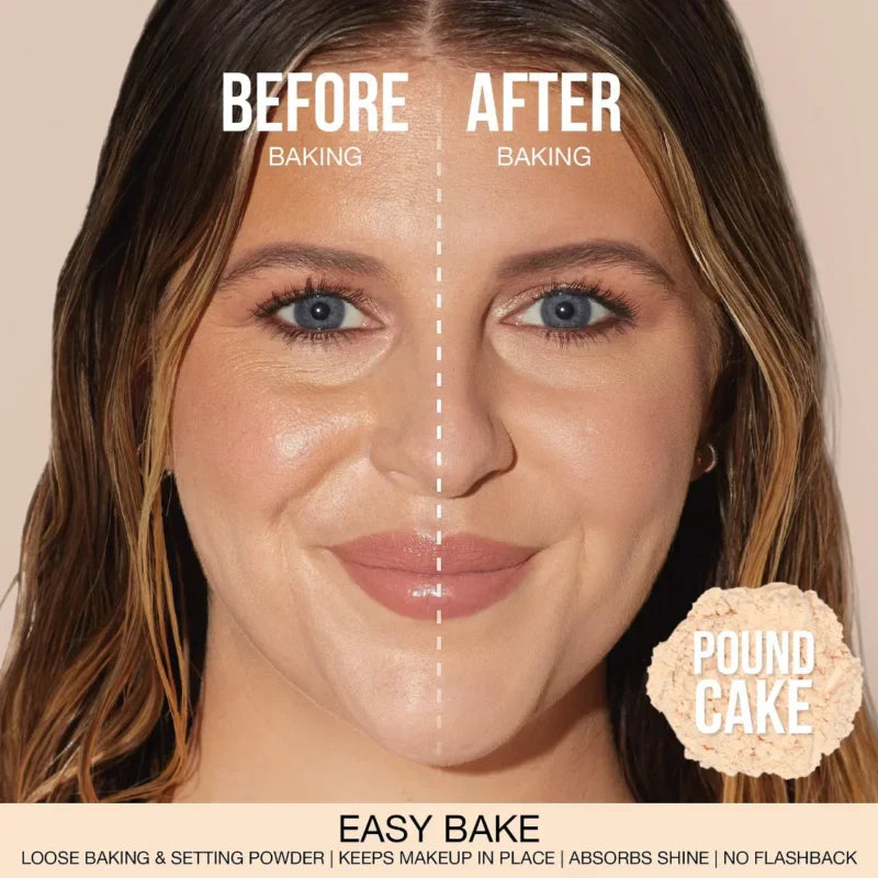 Huda Beauty Easy Bake Loose Baking & Setting Powder – 10H Wear, Poreless Matte Finish | 20 g(AUTHENTIC)
