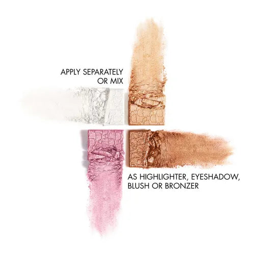 Dior 4-Color Glow Highlighter Palette – Universal & Rose Gold (New)(PREMIUM)