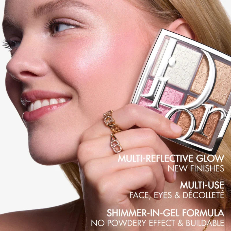 Dior 4-Color Glow Highlighter Palette – Universal & Rose Gold (New)(PREMIUM)