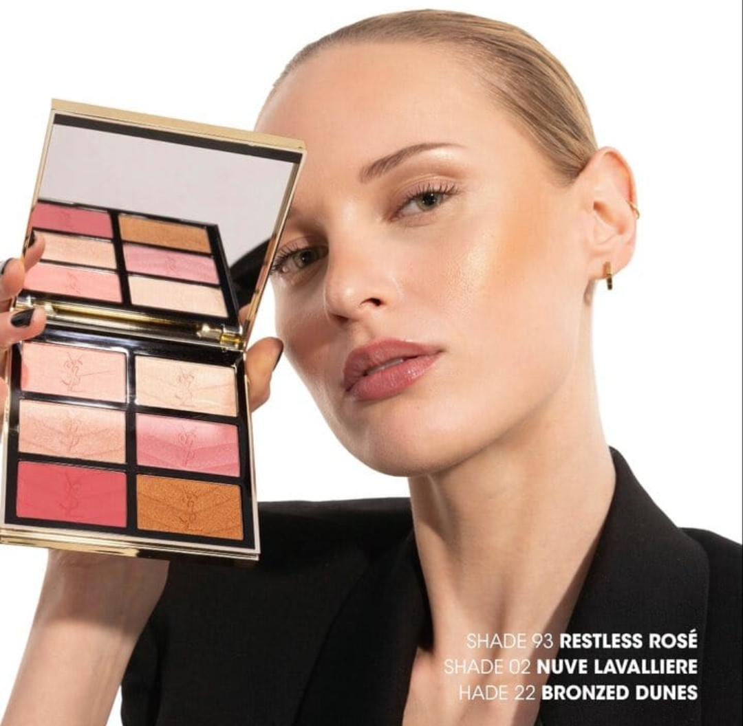 YSL Couture Face Palette Blush & Highlighter - Golden Oasis (27g)